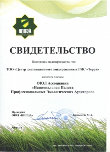 Certificate of National Supplier of Works and Services